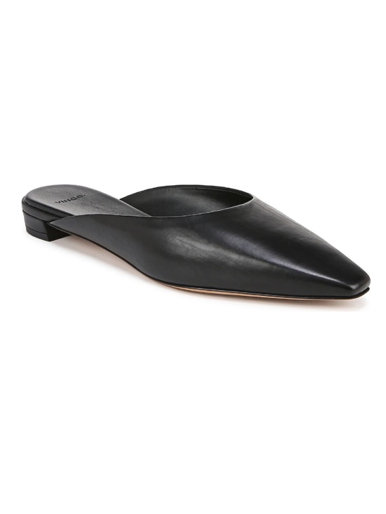 Vince Shoes - Vince Ana Mules Leather Slip On Shoes Size 38.5 US Women’s 8